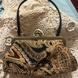 Vintage Paradox Embroidered Paisley Purse